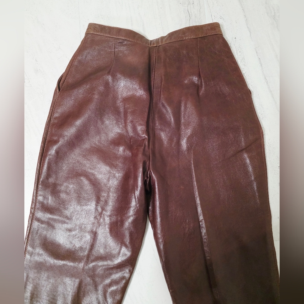 Vintage Genuine Leather Samuel Robert By Peter Hatsi Androu Riding Pants - Picture 4 of 7